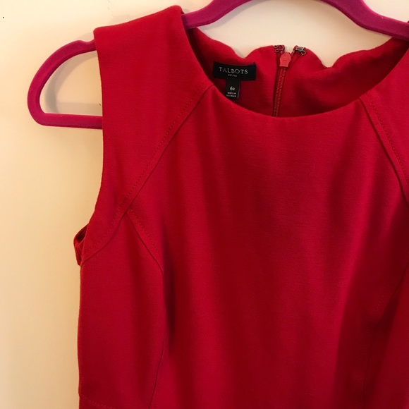Talbots dress size 6 red - Picture 4 of 4